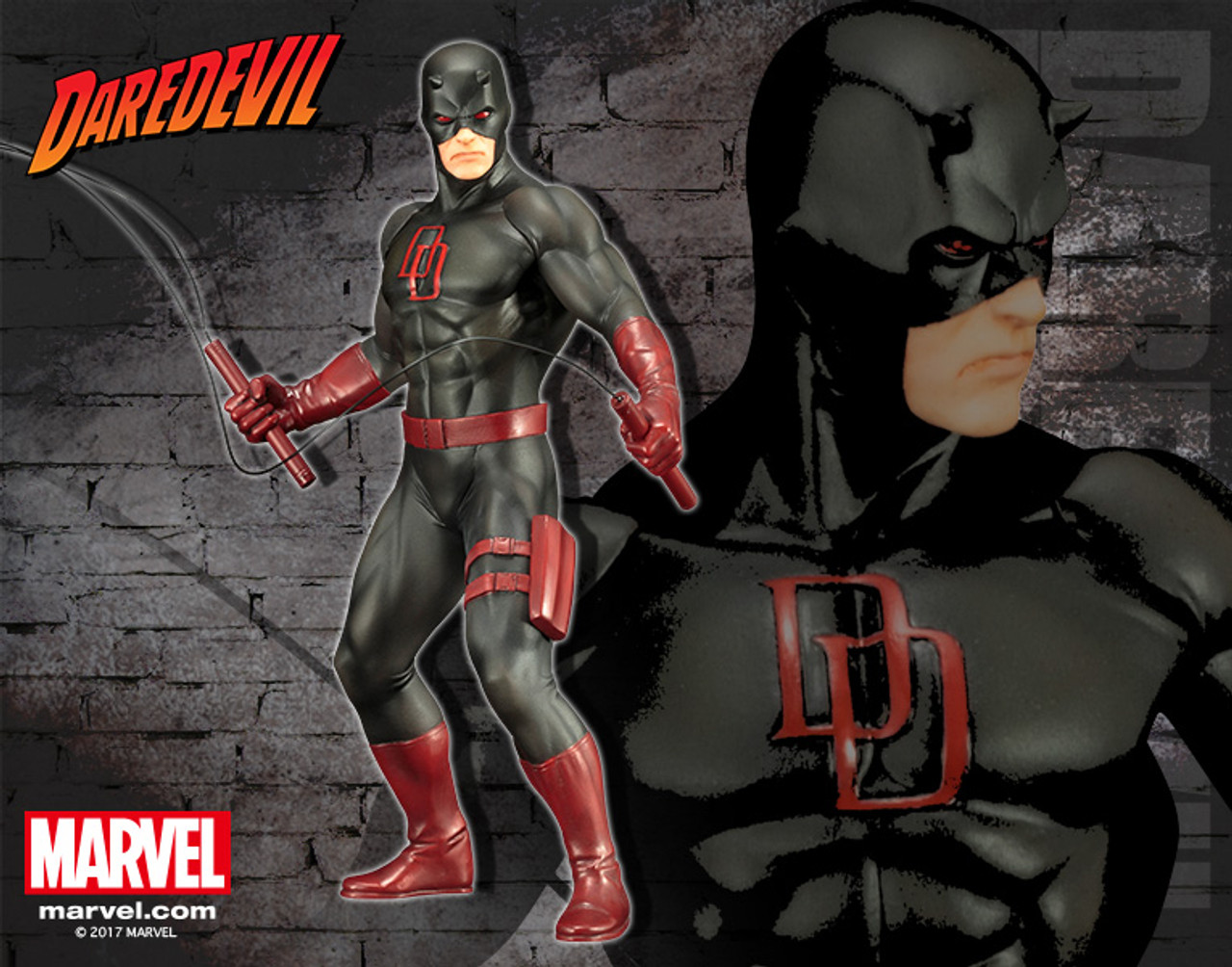 ARTFX+ Daredevil Black Suits Ver. 1/10 PVC Figure (Completed)