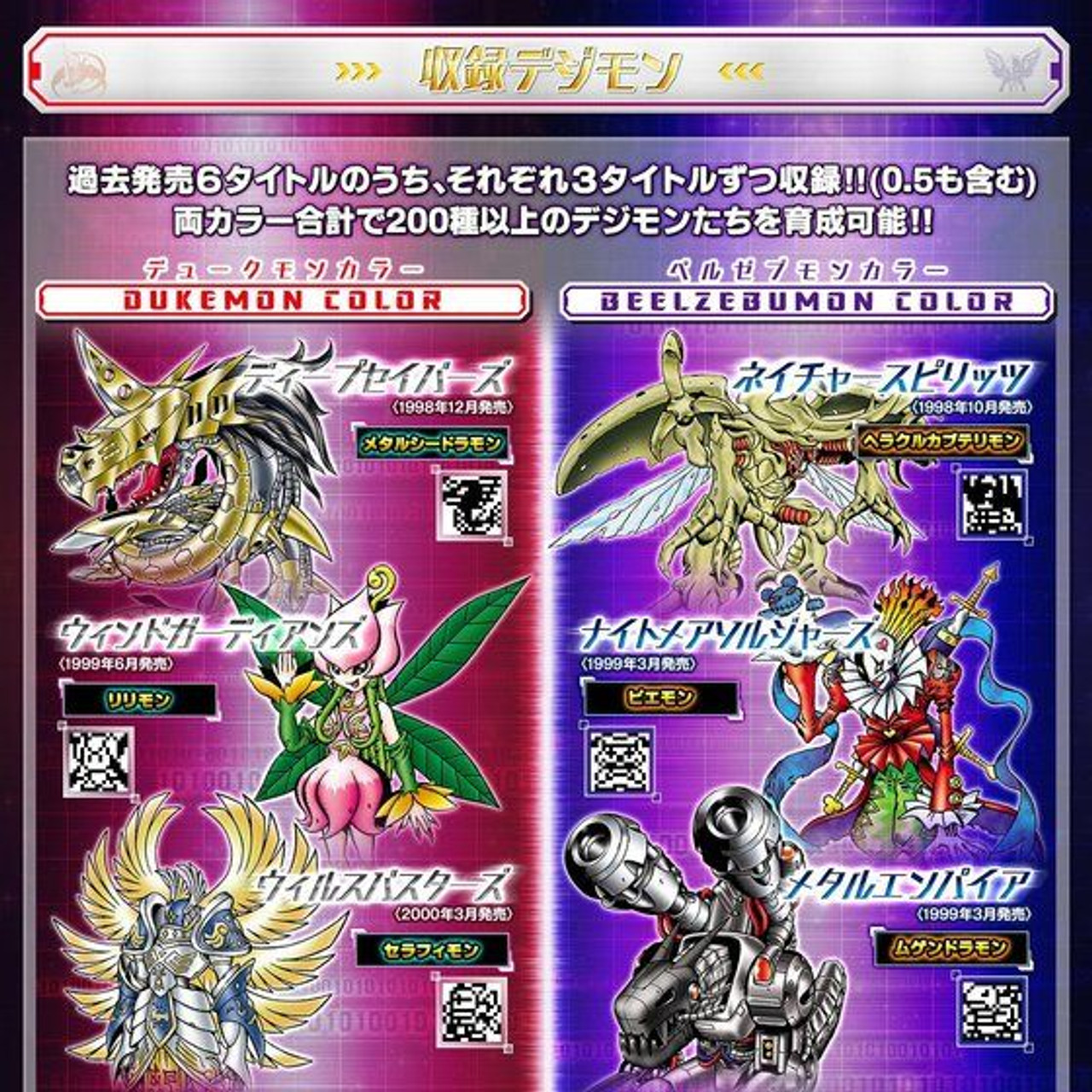 DIGIMON PENDULUM ver.20th NEW COLOUR White Dukemon & Black Beelzebumon