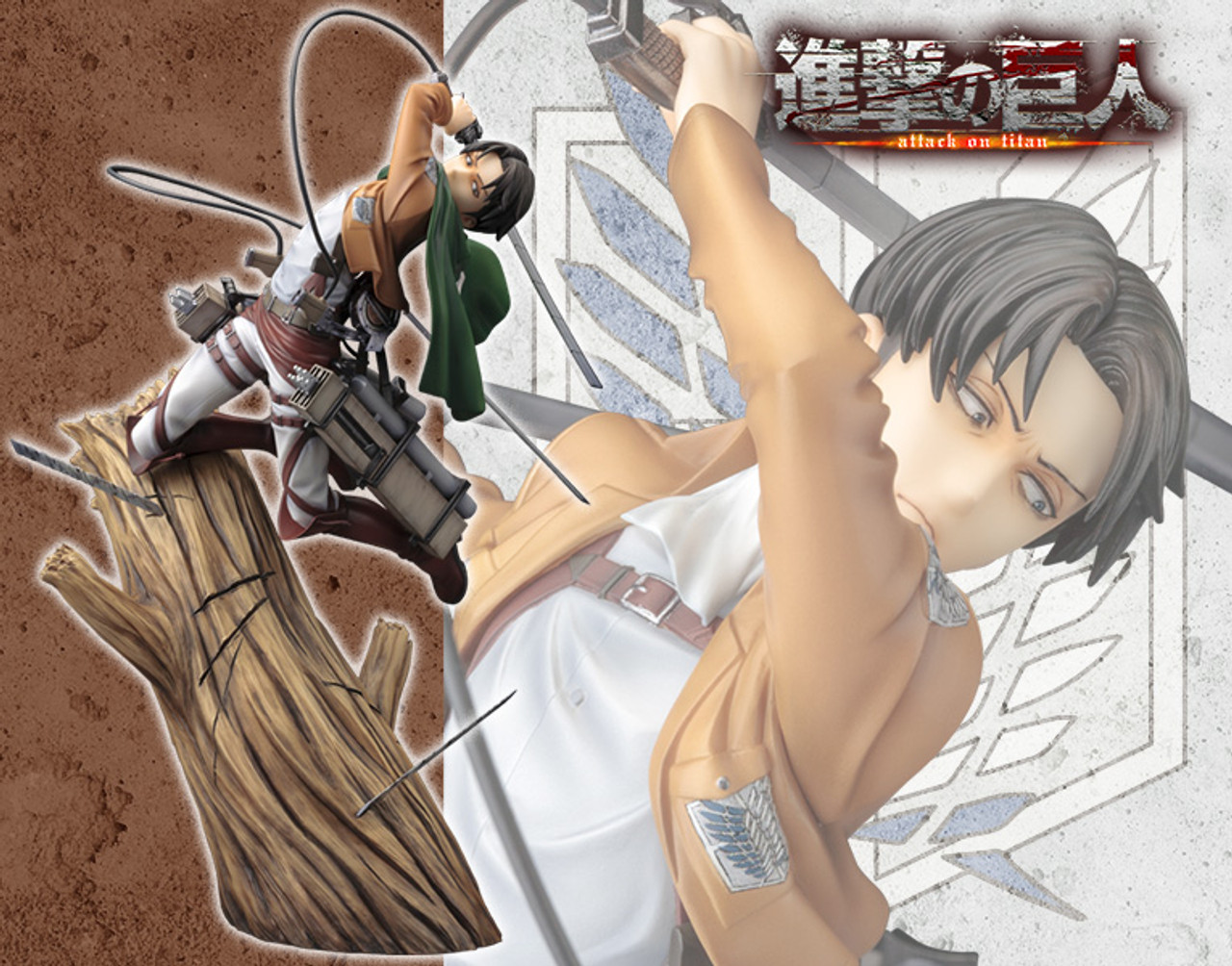 Artfx J Attack On Titan Levi Renewal Package Ver 1 8 Pvc Figure