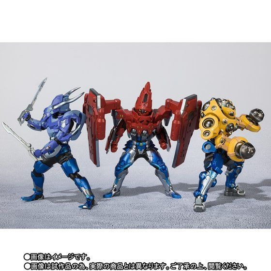 Figuarts Zero Kamen Rider Build - Hokuto Sanbagarasu Set PVC Figure