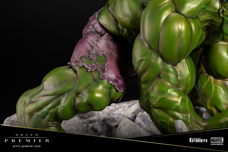 Marvel Premier ARTFX Hulk Statue - 19cm Polystone Collectible, Hand-Painted, Based On Movie 3D References - View #5