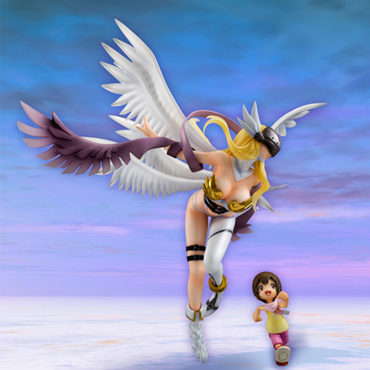 Megahouse-GEM Angewomon Digimon Aventura Modelo de Brinquedo, Anjo