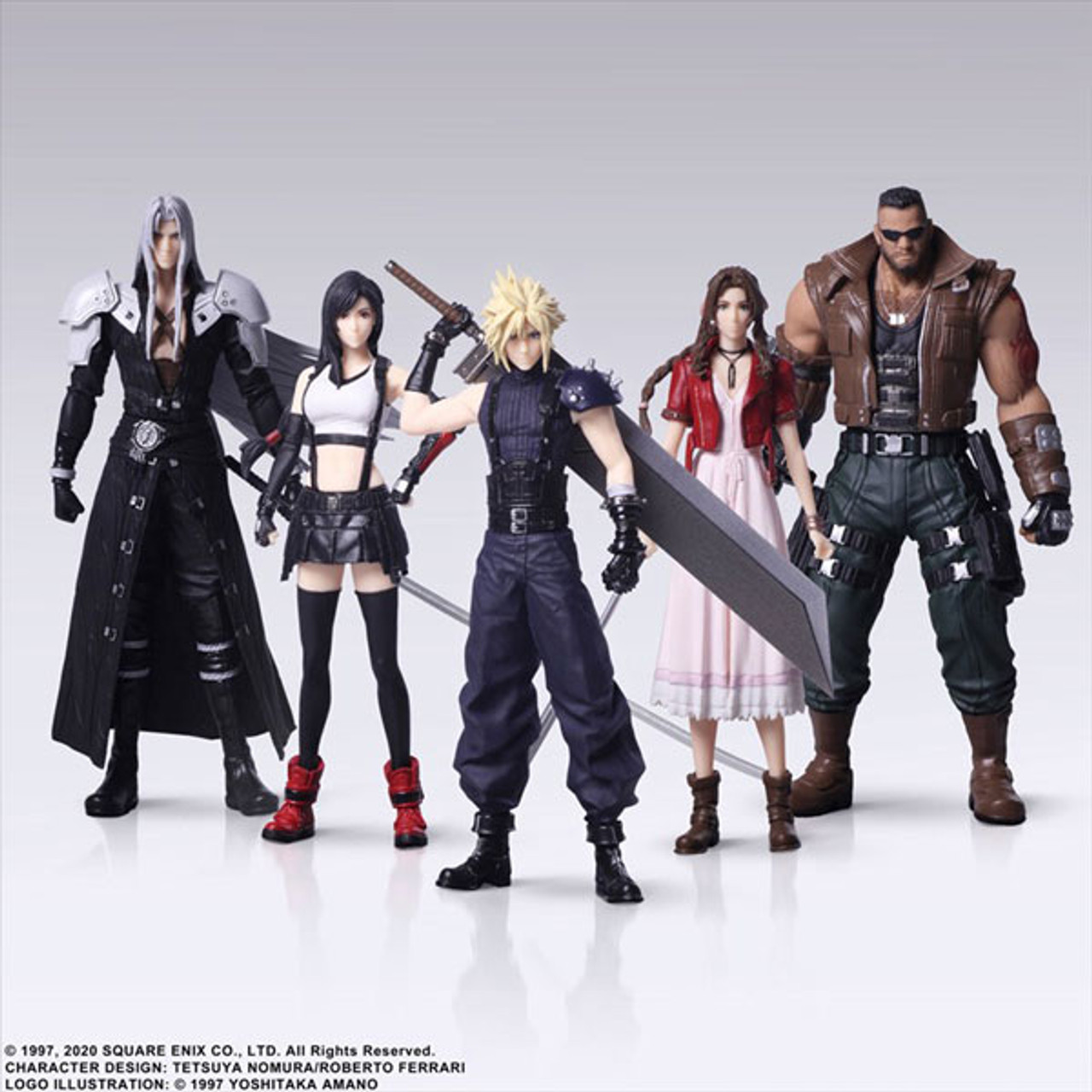 Final Fantasy VII REMAKE Trading Art (Set of 5) PVC Figure