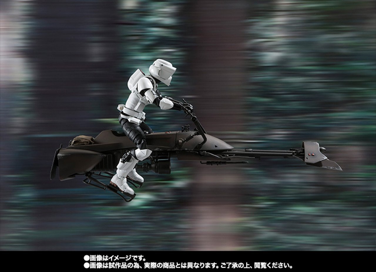 BANDAI S.H.Figuarts Scout Trooper & Speeder Bike Action