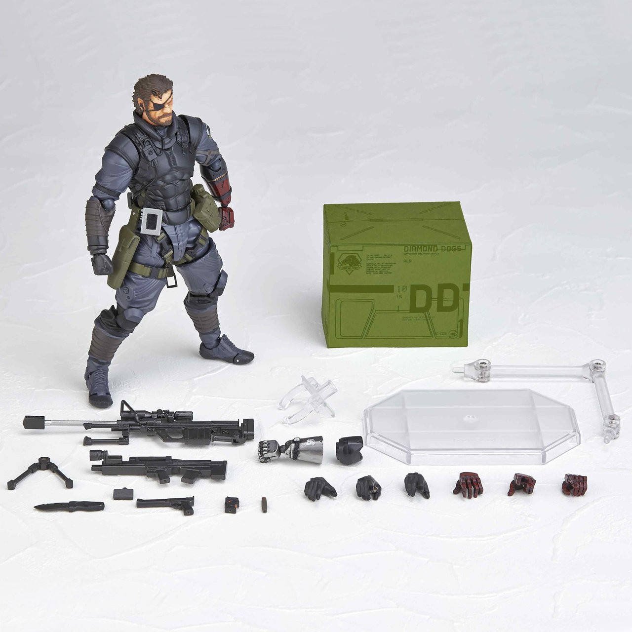 Yamaguchi Special Model 004 Metal Gear Solid MGS Movable Snake Figure Toys NoBox 