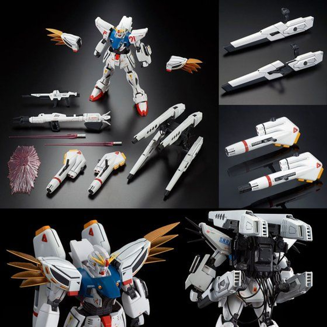 MG 1/100 Gundam F91 Ver. 2.0 Back Cannon Type & Twin VSBR Set UP 