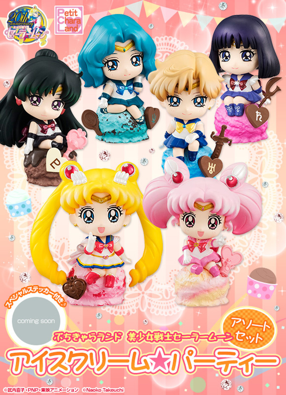 Petit Chara Land Sailor Moon Ice cream Party Assorted Set PVC Figure