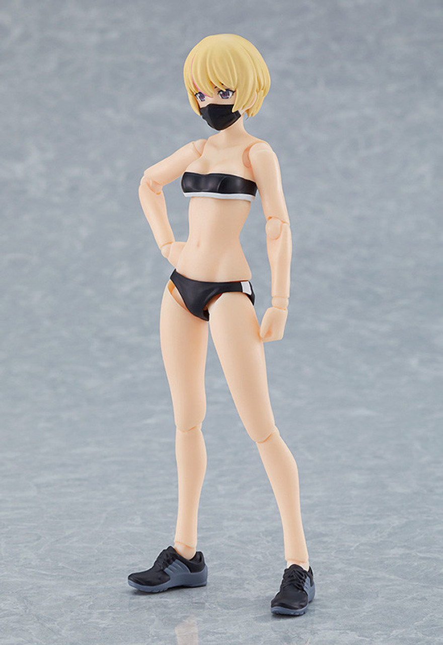 figma Female Body (Yuki) with Black Corset Dress Outfit