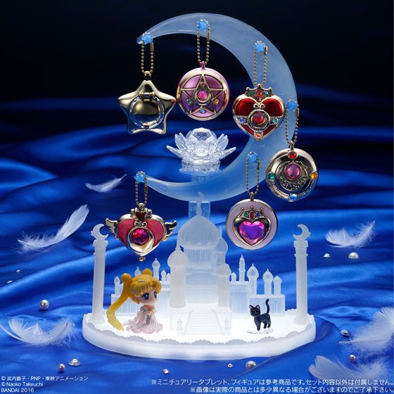 セーラームーン Accessory Stand BANDAI Premium Miniaturely Tablet Sailor Moon Castle Accessory Stand