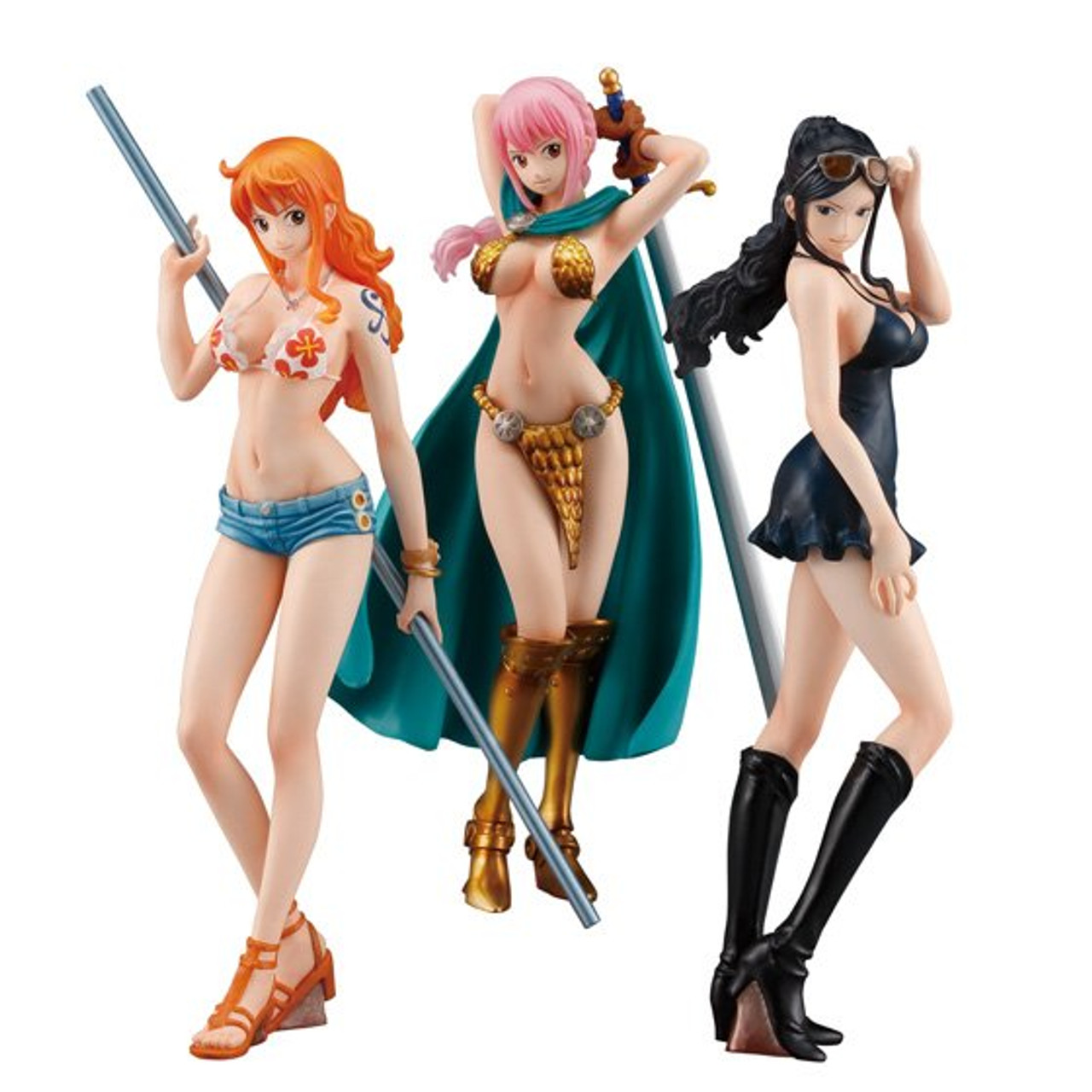 Bandai Premium One Piece Styling Girls Selection Nami Robin Rebecca Pvc Figure