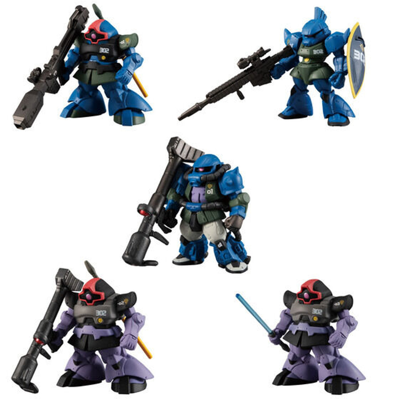 FW GUNDAM CONVERGE CORE NIGHTMARE OF SOLOMON 302ND PATROL SQUAD SET