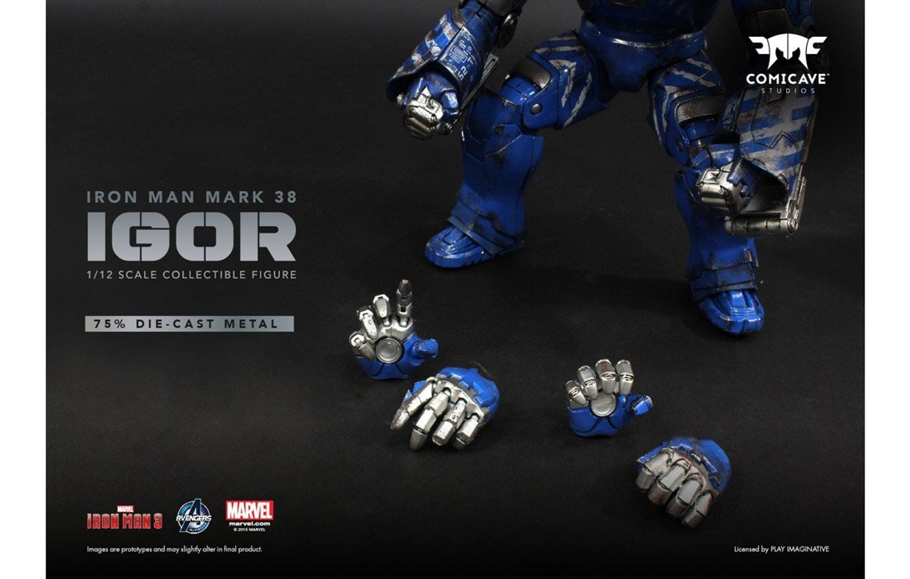 IGOR アイアンマン マーク38フィギュア Amazon.com: Hot Toys Iron Man 3 1:6 Movie Masterpiece Action