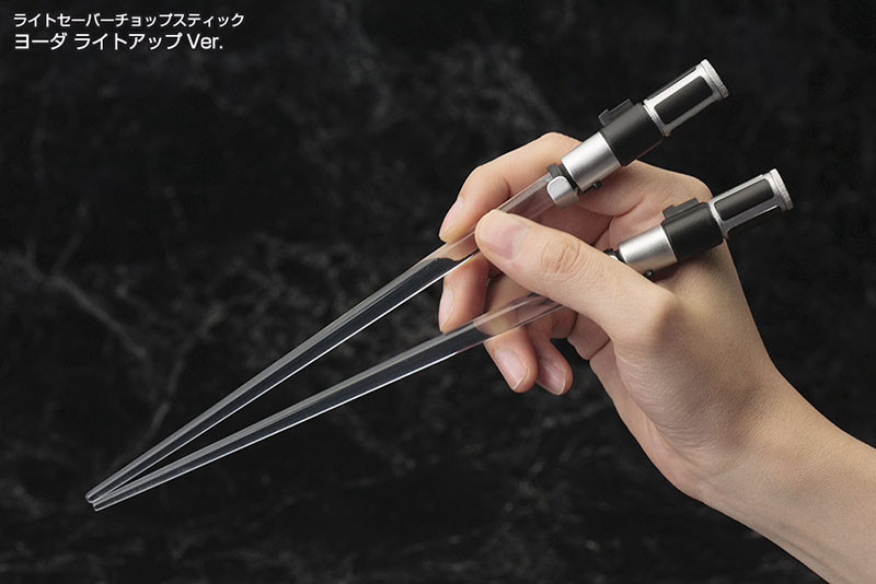 KOTOBUKIYA Star Wars Lightsaber Chopstick(Yoda)&(Mace Windu)Light Up