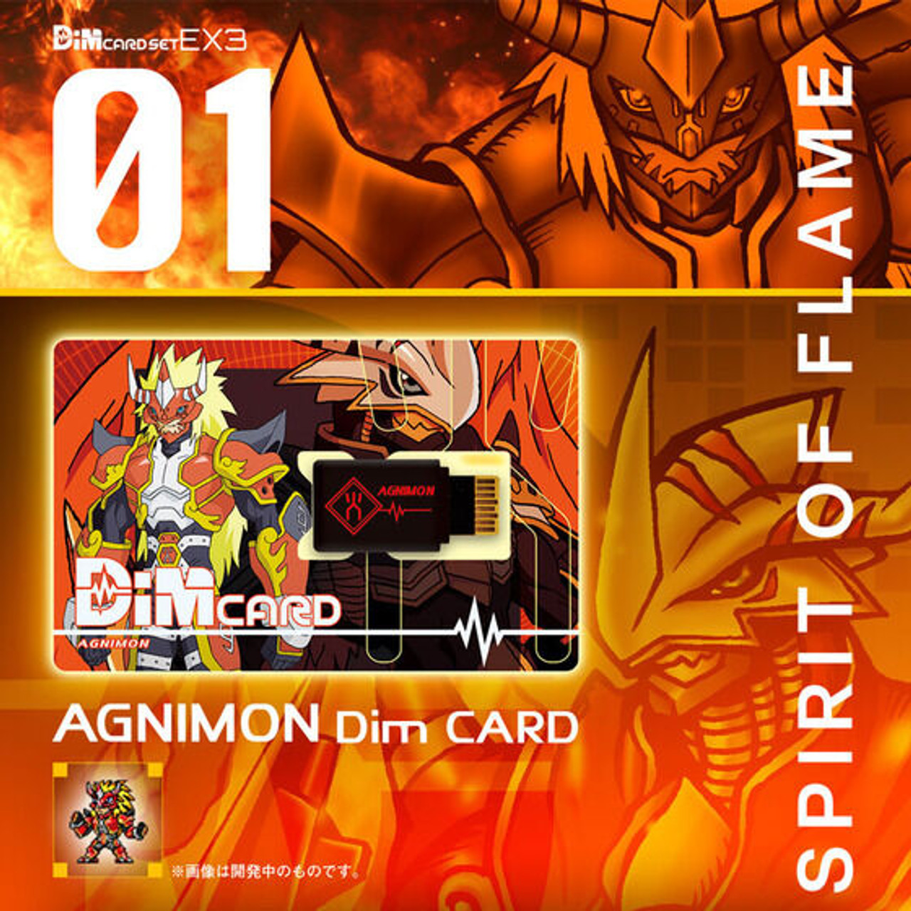 L123 Dimカードセット デジモンフロンティア 『SPIRIT FLAME』 Vital Bracelet Digital Monster Dim Card Set EX3 Digimon