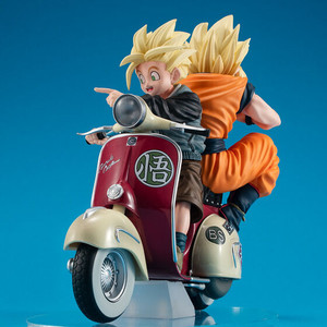 Desktop Real McCoy EX Dragon Ball Z Super Saiyan Son Goku & Super Saiyan Son Gohan & Bike Complete Figure Desktop Real McCoy EX Dragon Ball Z Super Saiyan Son Goku & Super Saiyan Son Gohan & Bike Complete Figure