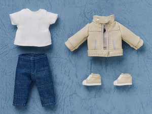 Nendoroid Doll Outfit Set Leather Jacket (Ivory) Nendoroid Doll Outfit Set Leather Jacket (Ivory)