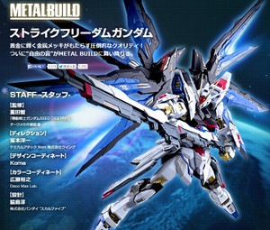 BANDAI METAL BUILD Strike Freedom Gundam Seed Action Figue BANDAI METAL BUILD Strike Freedom Gundam Seed Action Figue