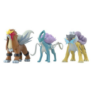Pokemon Scale World Johto Region Raikou & Entei & Suicune (Shokugan) Pokemon Scale World Johto Region Raikou & Entei & Suicune (Shokugan)
