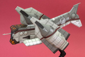 Evangelion VIP Transportation NERF Commander VTOL Craft Plastic Model Evangelion VIP Transportation NERF Commander VTOL Craft Plastic Model