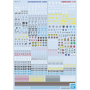 Gundam Decal DX 01 Mobile Suit Gundam E.F.S.F. MS Zeon MS [1/144]