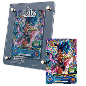 Super Dragon Ball Heroes 11th ANNIVERSARY Acrylic Card Stand & Battle Card Set Super Dragon Ball Heroes 11th ANNIVERSARY Acrylic Card Stand & Battle Card Set