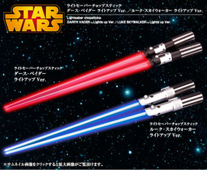 Star Wars Lightsaber Chopstick(Darth Vader Red)&(Luke Skywalker Blue)Light Up Renewal Star Wars Lightsaber Chopstick(Darth Vader Red)&(Luke Skywalker Blue)Light Up Renewal
