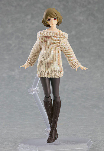 figma Female Body (Chiaki) with Off-the-Shoulder Sweater Dress Action Figure