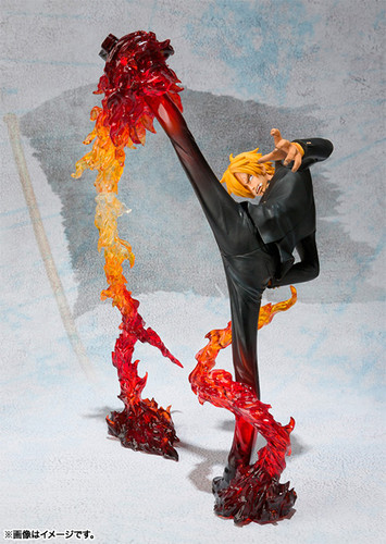 Figuarts Zero Sanji Battle Ver Diable Jambe Flambage Shot PVC Figure