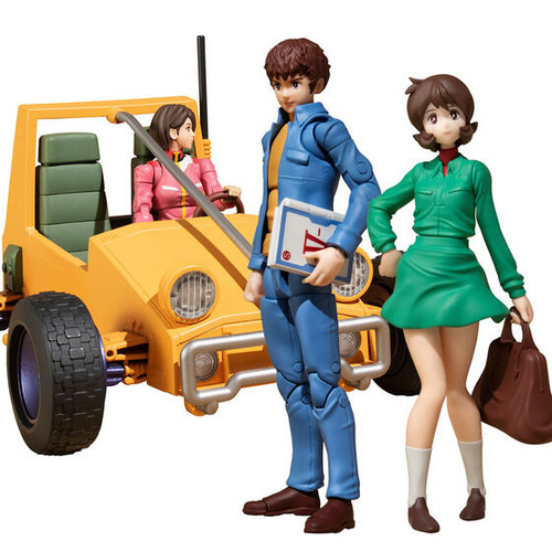 G.M.G. Mobile Suit Gundam E.F.S.F. 07 Amuro Ray & Fraw Bow, 08V-SP Soldier & Army Buggy Set Box [with Bonus]