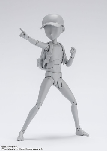 S.H.Figuarts Body-kun -Ken Sugimori- Edition DX Set (Gray Color Ver.) Action Figure