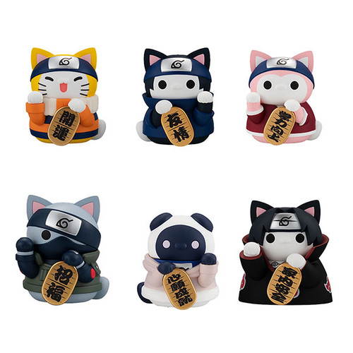 MEGA CAT PROJECT NARUTO Nyaruto! Beckoning Cat FORTUNE (Set of 8)