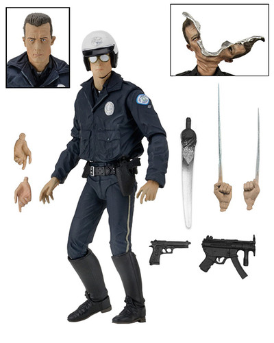 Motor Cycle Cop Ultimate T-1000 The Terminator 2 7 Inch Action Figure