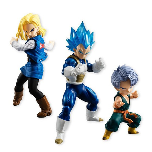 Dragon Ball Styling Android No.18/SSGSS Vegeta/Childhood Trunks PVC Figure SET