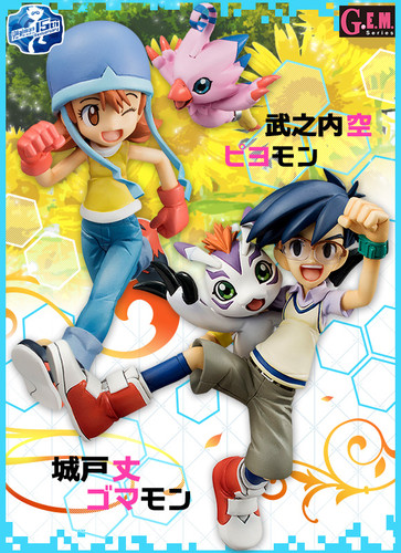MegaHouse G.E.M.Digimon Adventure (Joe Kido & Gomamon) + (Sora Takenouchi & Piyomon) 2 of SET