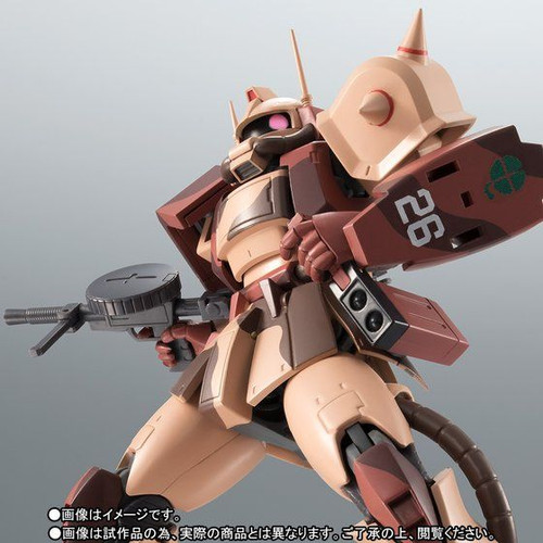 Robot Spirit Side MS MS-06D Zaku Desert Type Caracal Corps ver. A.N.I.M.E. Action Figure
