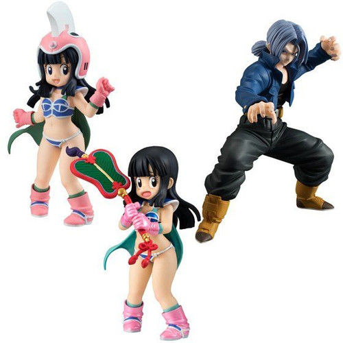 Dragon Ball Styling - (Chichi PB Limited) & (Chichi Regular) & (Trunks) PVC Figure [Candy Toy]