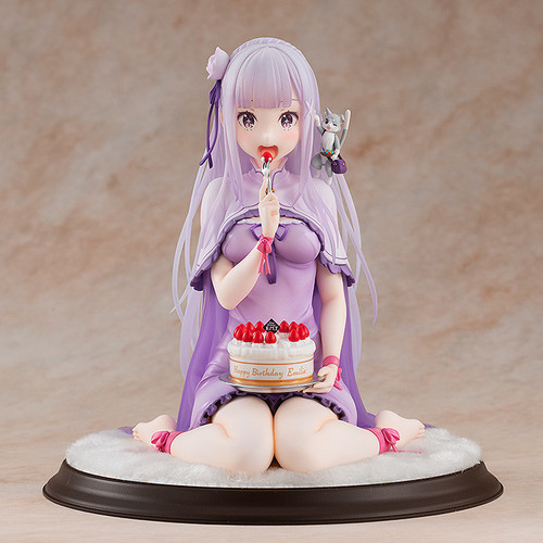 Emilia: Birthday Cake Ver. (Re:ZERO -Starting Life in Another World-) 1/7 PVC Figure