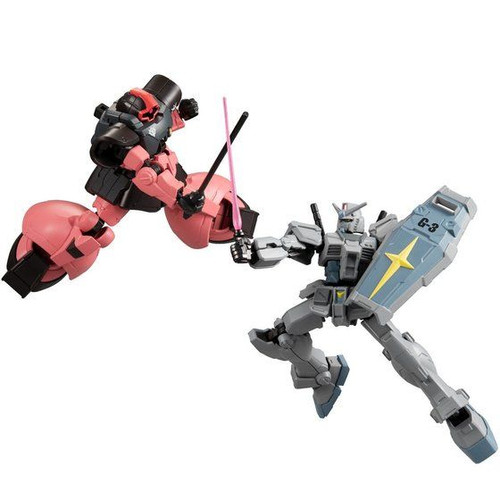 Mobile Suit Gundam G Frame G-3 Gundam & Rick Dom Char's Custom