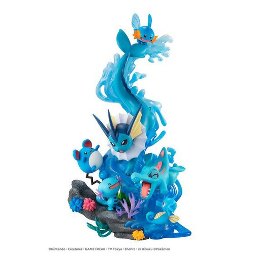 G.E.M.EX Series Pokemon Water Type DIVE TO BLUE PVC Figure [With PB Bonus]
