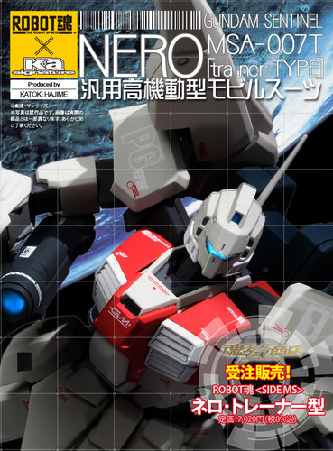 BANDAI Robot Spirits Nero Trainer type SIDE MS Gundam