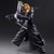 Kingdom Hearts II Play Arts Kai Roxas -Organization XIII Ver. Action Figure