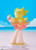 POP UP PARADE BEACH QUEENS Panty L Size (New PANTY & STOCKING with GARTERBELT) Complete Figure