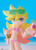 POP UP PARADE BEACH QUEENS Panty L Size (New PANTY & STOCKING with GARTERBELT) Complete Figure