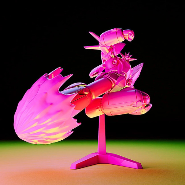 PLAMAX MF-64: minimum factory Gunbuster Super Inazuma Kick/RX-7 Inazuma Kick Effect Color Ver. Plastic Model