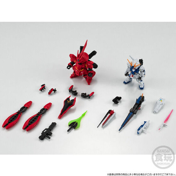 FW GUNDAM CONVERGE CORE RX-93ff Nu Gundam & MSN-04FF Sazabi Set (Shokugan)