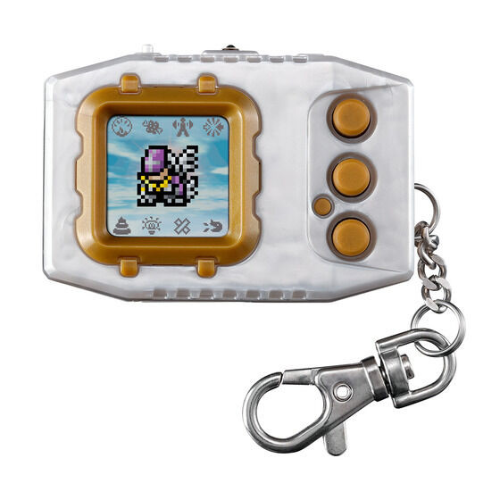 Digimon Pendulum COLOR ZERO Virus Bs Original Pearl White Gold