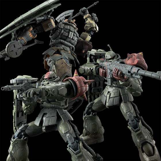 HG 1/144 ZAKU Ⅱ F TYPE CHUBS & KALE + ZAKUⅡ (UNIDENTIFIED TYPE