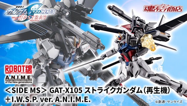 ROBOT SPIRITS SIDE MS GAT-X105 Strike + P202QX STRIKE GUNDAM +