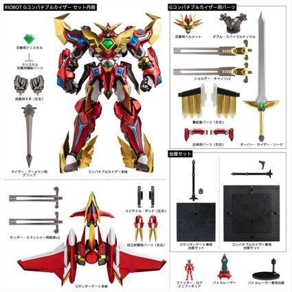 コミック・アニメ RIOBOT G Compatible Kaiser &Fighter Roar RIOBOT G Compatible Kaiser & Fighter Roar Action Figure