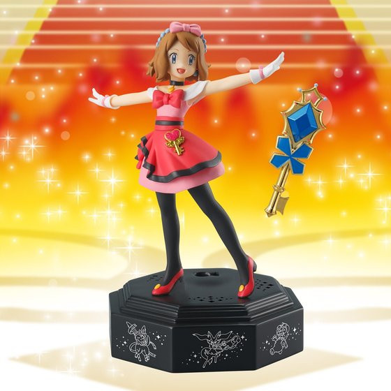 BANDAI Premium Serena&Stage Pokemon XY&Z PVC Figure Music BOX
